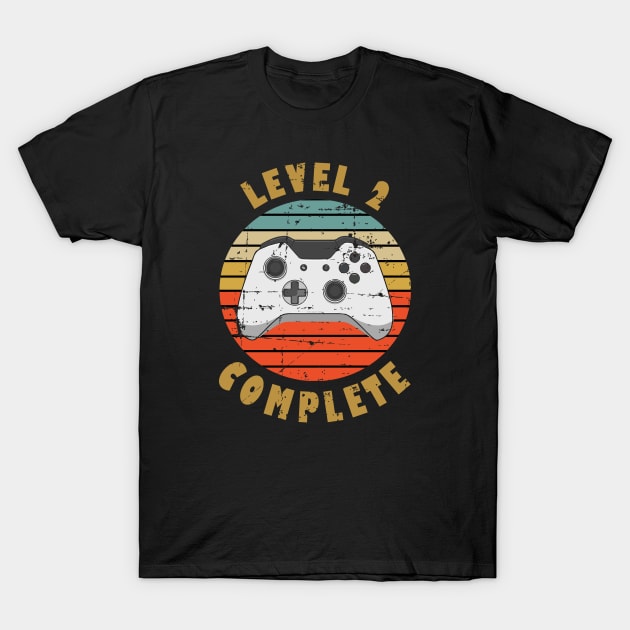 Level 2 Complete 2nd Anniversary Gift For Husband or Boyfriend T-Shirt by RW